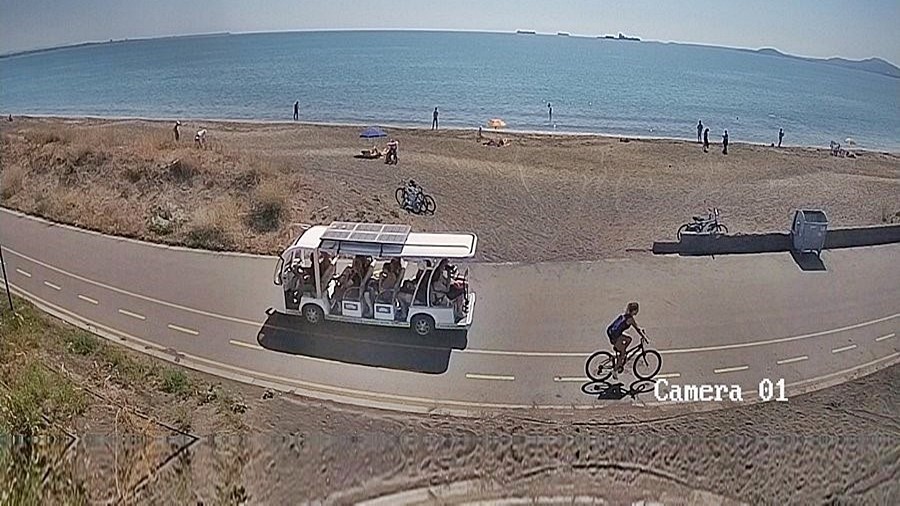 Бургас времето уеб камера Бургаски залив, Кайт клуб, бряг и плаж Черно море, крайбрежна алея квартал 'Сарафово', остров 'Света Анастасия', kamerite Free-WebCamBG